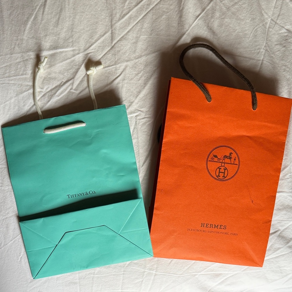 Hermès Orange Shopping Bag